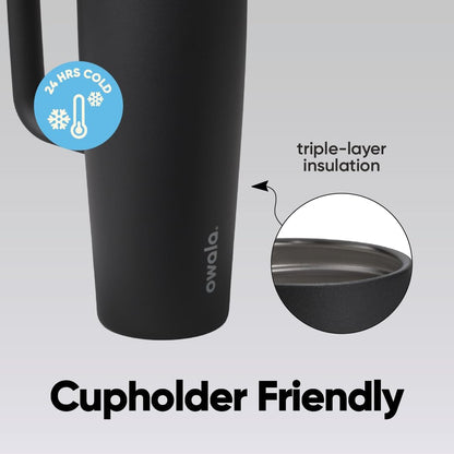 Owala FreeSip Tumbler - Stainless Steel - 40-oz. - Tan (Lightly Toasted)