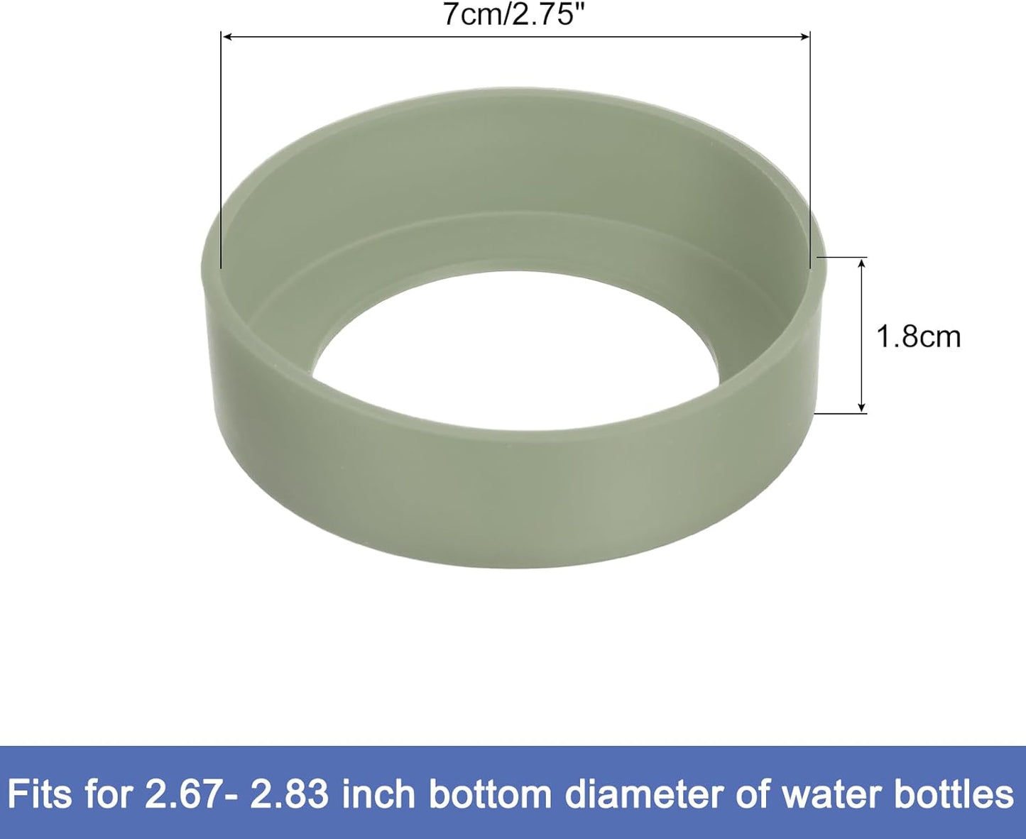 uxcell Water Bottle Boot, Protective Silicone Boot Sleeve Non Slip Bottom Cover Bumper for Water Bottles Mug Tumbler