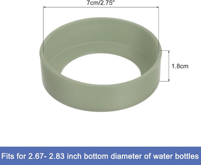 uxcell Water Bottle Boot, Protective Silicone Boot Sleeve Non Slip Bottom Cover Bumper for Water Bottles Mug Tumbler