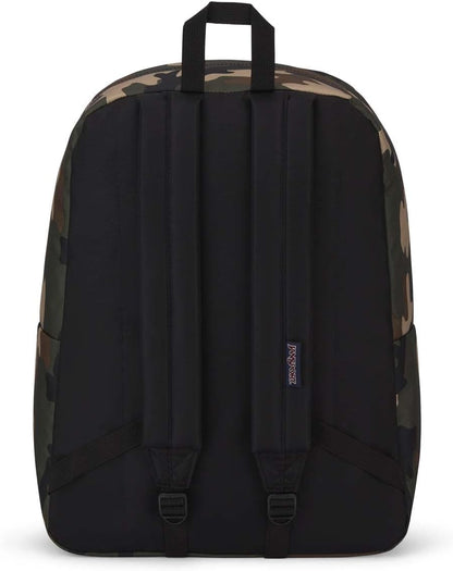 JanSport SuperBreak One Backpacks - Durable, Lightweight Bookbag with 1 Main Compartment, Front Utility Pocket with Built-in Organizer - Premium Backpack, Black - Colors B
