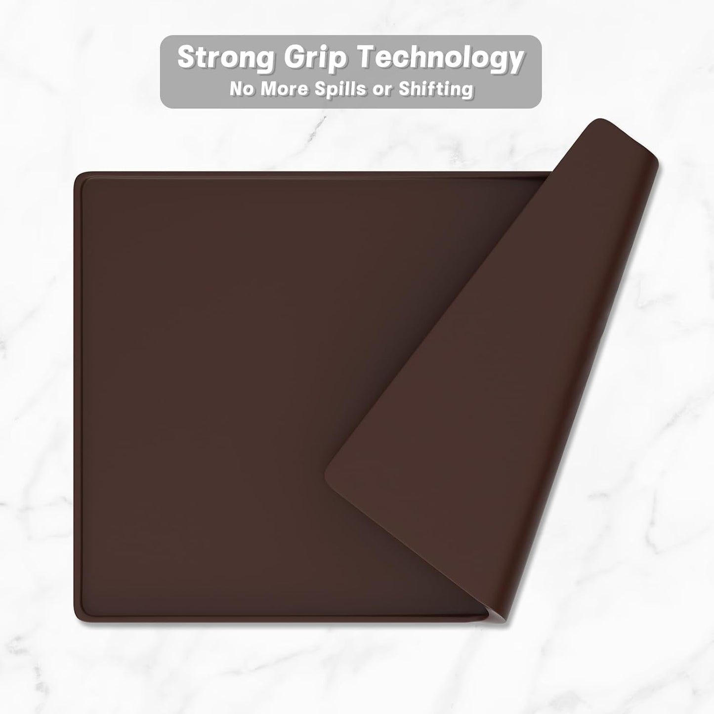 Rnivvi Silicone Coffee Mat, 16" x 24" Waterproof Raised Edge Coffee Bar Mats for Espresso Machine Station Accessories, Heat Resistant Detachable Dish Drying Pad for Kitchen Counter, Dish Rack, Green