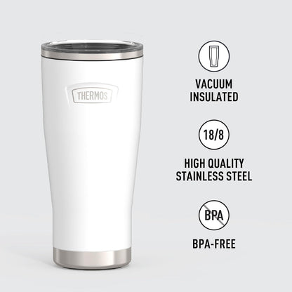 THERMOS ICON SERIES, Stainless Steel Tumbler with Slide Lock, 18 Ounce, Mystic Navy