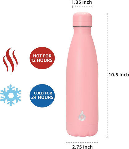 BJPKPK Insulated Water Bottle 12oz Small Stainless Steel Water Bottles Reusable Metal Thermal Keep Cold and Hot,Dreamy Purple - Colors B