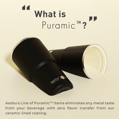asobu 22oz Extra Large Ceramic-Lined Travel Mug with No Metal Taste-Keeps Flavors True - Double-Wall Vacuum Insulated Coffee Mug with Spill-Proof Pop-Open Lid for Hot Drinks