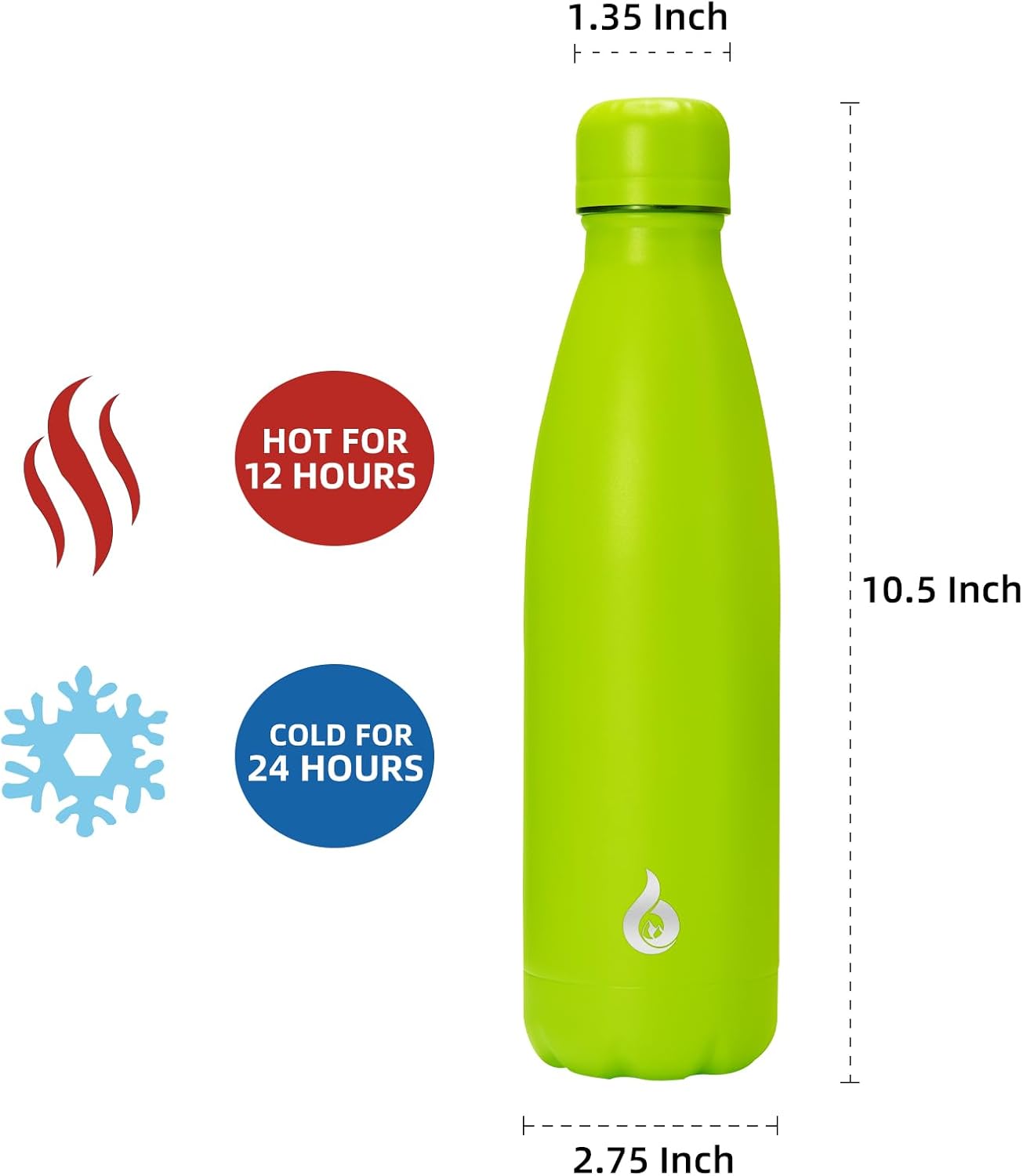 BJPKPK Insulated Water Bottle 12oz Small Stainless Steel Water Bottles Reusable Metal Thermal Keep Cold and Hot,Dreamy Purple - Colors A