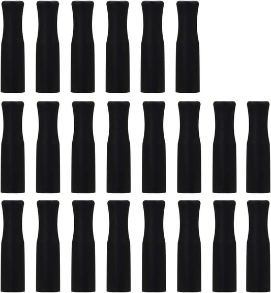 Accmor Silicone Straws Tips, 22Pcs Reusable Silicone Straw Toppers Teeth Protectors, Multi-color Food Grade Straw Covers Replacement Tip for 0.31inch (8mm) Out diameter Stainless Steel & Glass Straws