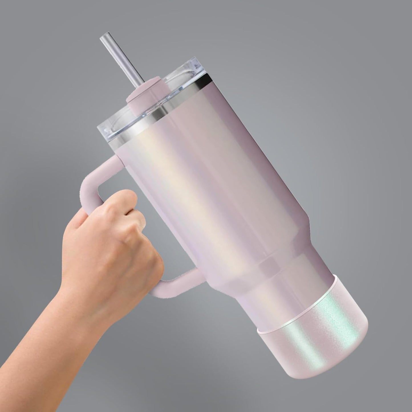 Chameleon Silicone Water Bottle Boot, Compatible with Stanley & Hydro Flask Tumbler 2.8-2.95in Bottom Anti-Slip Protector Rubber Sleeve
