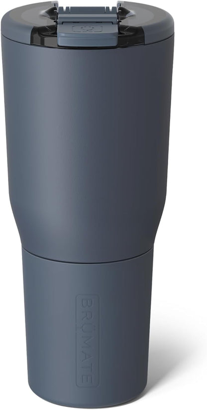 BrüMate Nav 25oz 100% Leak Proof Insulated Travel Tumbler with Magnetic BevLock™ Lid - Double Wall Cup-Holder Friendly Stainless Steel Mug (Nightfall Blue)