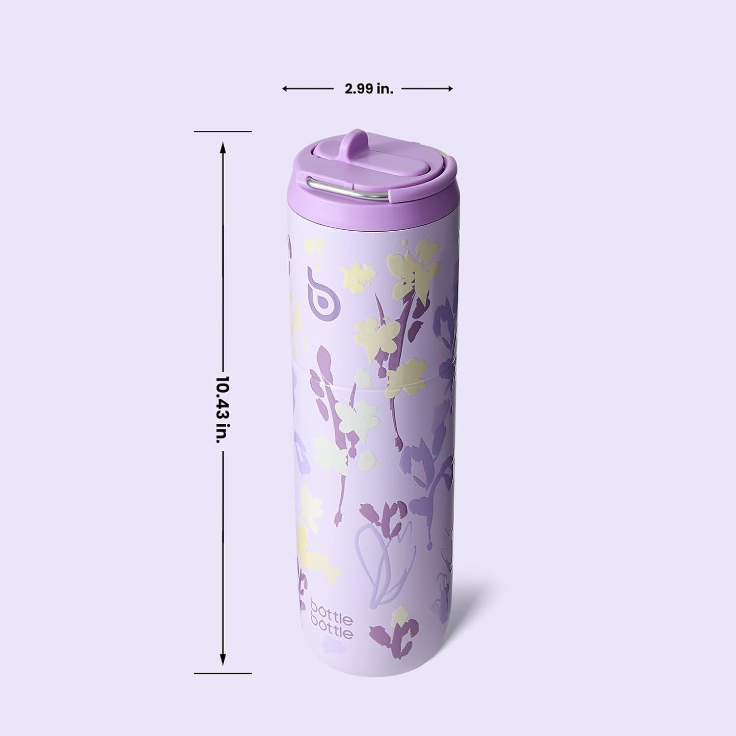 BOTTLE BOTTLE Insulated Water Bottle 24oz with Straw Lid and Handle for Sports Travel Gym Stainless Steel Water Bottles Double-Wall Vacuum Metal Leak Proof BPA-Free