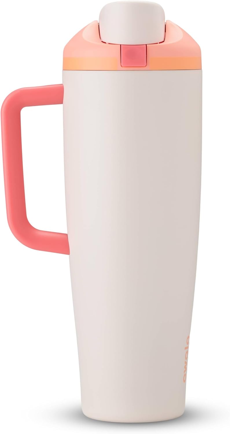 Owala FreeSip Tumbler - Stainless Steel - 40-oz. - Tan (Lightly Toasted)