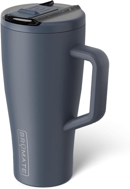 BrüMate Era Flip 30oz Tumbler with 100% Leakproof Covered Straw Lid | Hygienic Covered Straw | Insulated Stainless Steel Water Bottle with Handle | Cup Holder Friendly | BPA-Free (Sage)