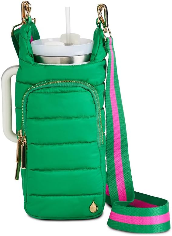 WanderFull Original HydroBag Handle® Zipper Slot for Handle, Hands-Free Crossbody Water Bottle Holder & Tumbler Accessories