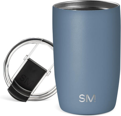 Simple Modern Voyager Tumbler with Flip Lid | Travel Coffee Mug | Insulated Stainless Steel Cold Brew Iced or Hot Coffee Cup | Gifts for Women Men Her Him | 16oz, Almond Birch