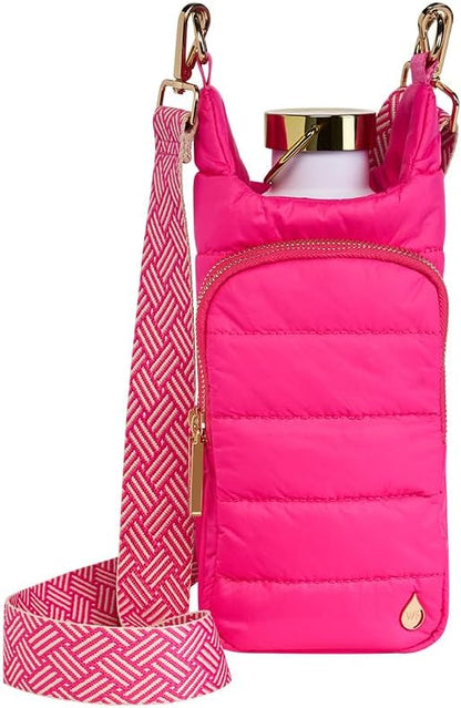 WanderFull Original HydroBag Fits Up to 32 oz Water Bottle Holder with Strap – Hands-Free Crossbody Water Bottle Carrier Bag with Phone Pocket - Colors B
