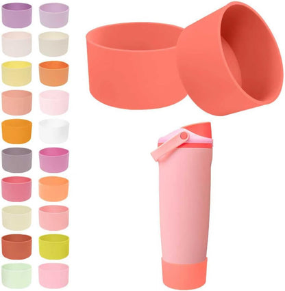 2PCS Silicone Boots for Owala 30oz & 40oz FreeSip Sway Bottles & Tumblers – Non-Slip, Scratch-Resistant, Stability Enhancer for Owala Accessories (Eucalyptus Green) - Colors A