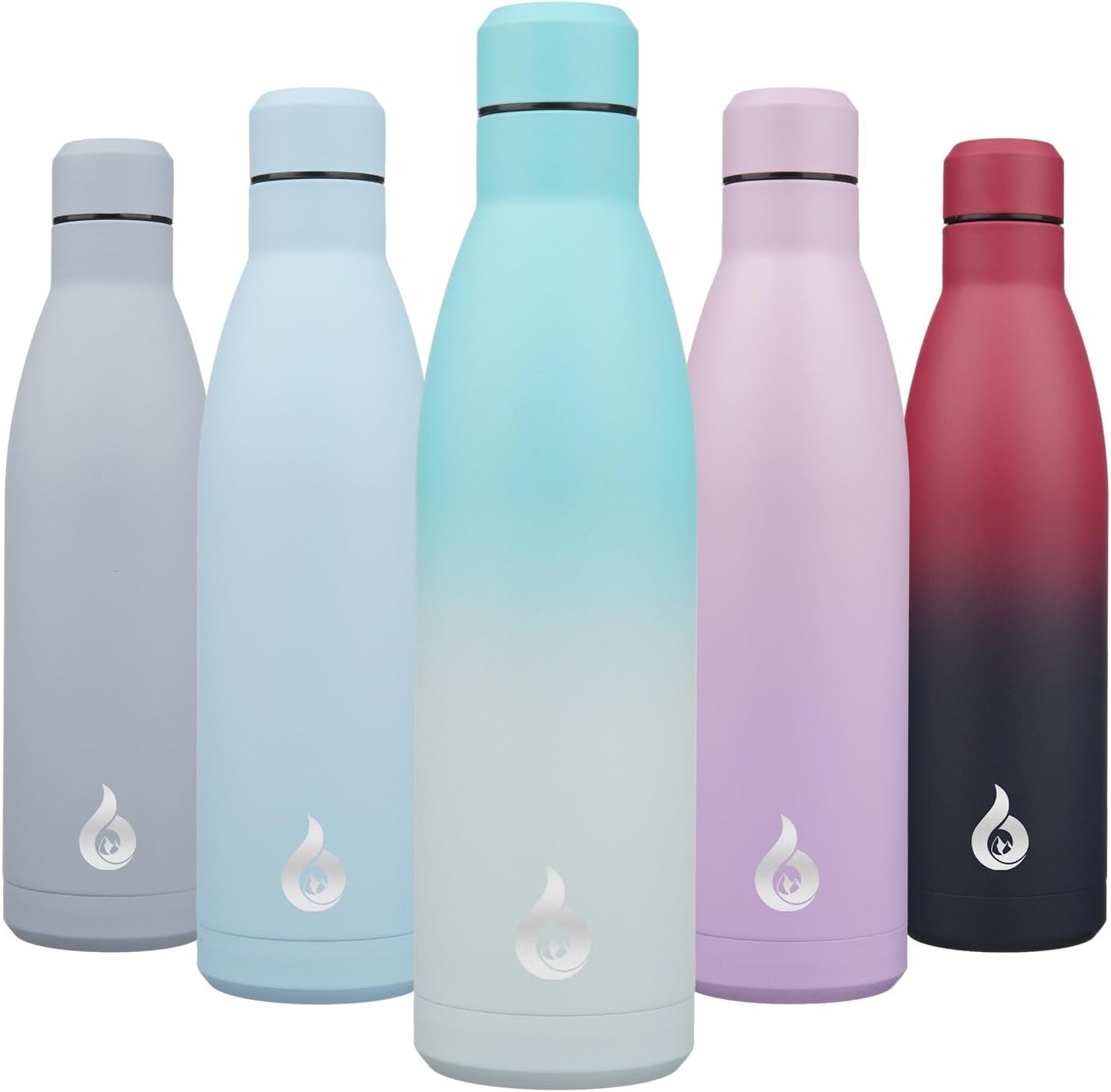BJPKPK Insulated Water Bottle 12oz Small Stainless Steel Water Bottles Reusable Metal Thermal Keep Cold and Hot,Dreamy Purple - Colors B