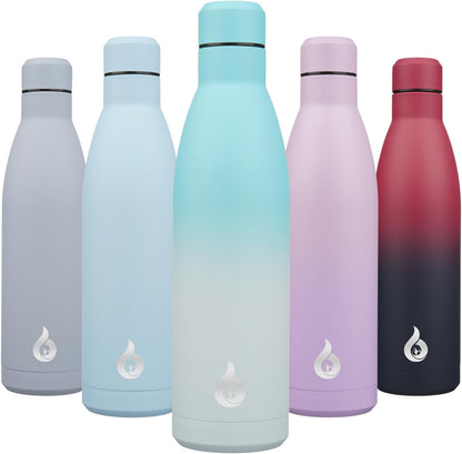 BJPKPK Insulated Water Bottle 12oz Small Stainless Steel Water Bottles Reusable Metal Thermal Keep Cold and Hot,Dreamy Purple - Colors B