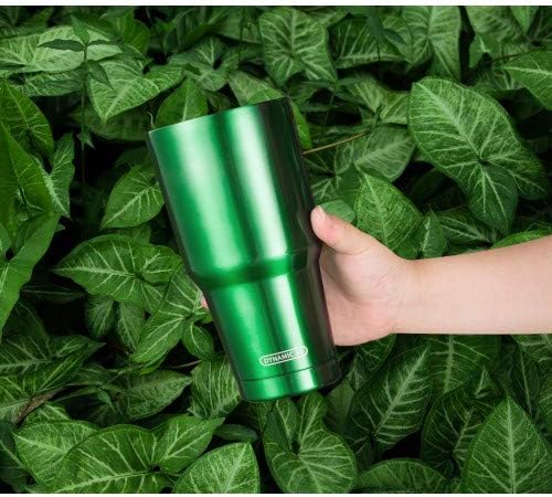 D·S 30oz Blue Tumbler Stainless Steel Double Wall Vacuum Insulated Mug with Straw and Lid, Cleaning Brush for Cold and Hot Beverages