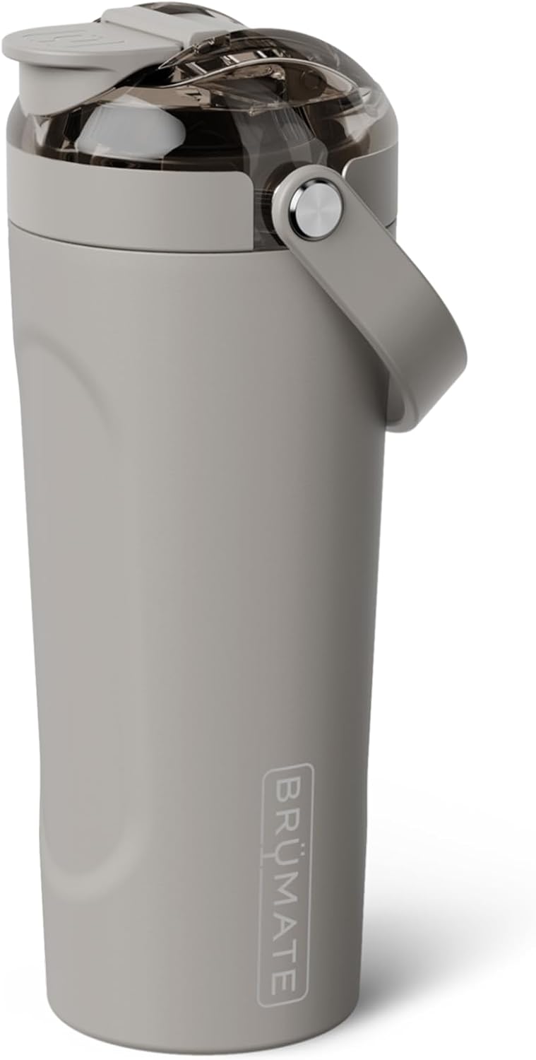 BrüMate MultiShaker Blender Shaker Bottle | 100% Leakproof Insulated Stainless Steel | Pre Workout and Protein Shaker Bottle for the Gym | 25oz (Dark Aura)