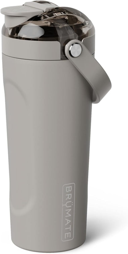 BrüMate MultiShaker Blender Shaker Bottle | 100% Leakproof Insulated Stainless Steel | Pre Workout and Protein Shaker Bottle for the Gym | 25oz (Dark Aura)