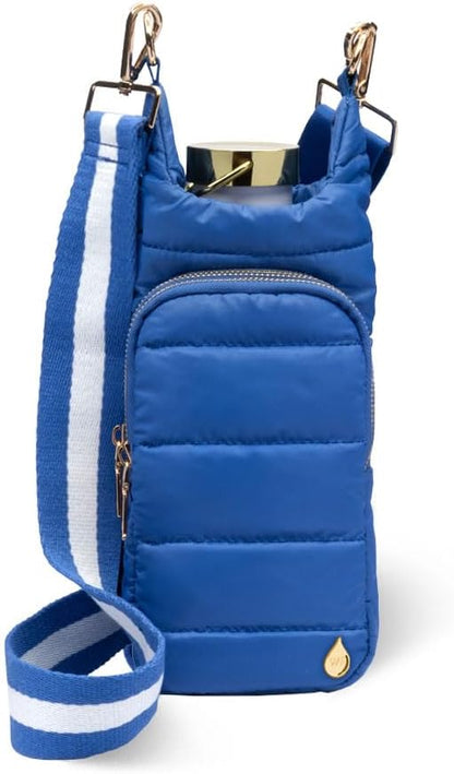 WanderFull Original HydroBag Fits Up to 32 oz Water Bottle Holder with Strap – Hands-Free Crossbody Water Bottle Carrier Bag with Phone Pocket - Colors B