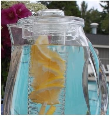 Prodyne Fruit Infusion Flavor Pitcher, Clear, 93 oz.