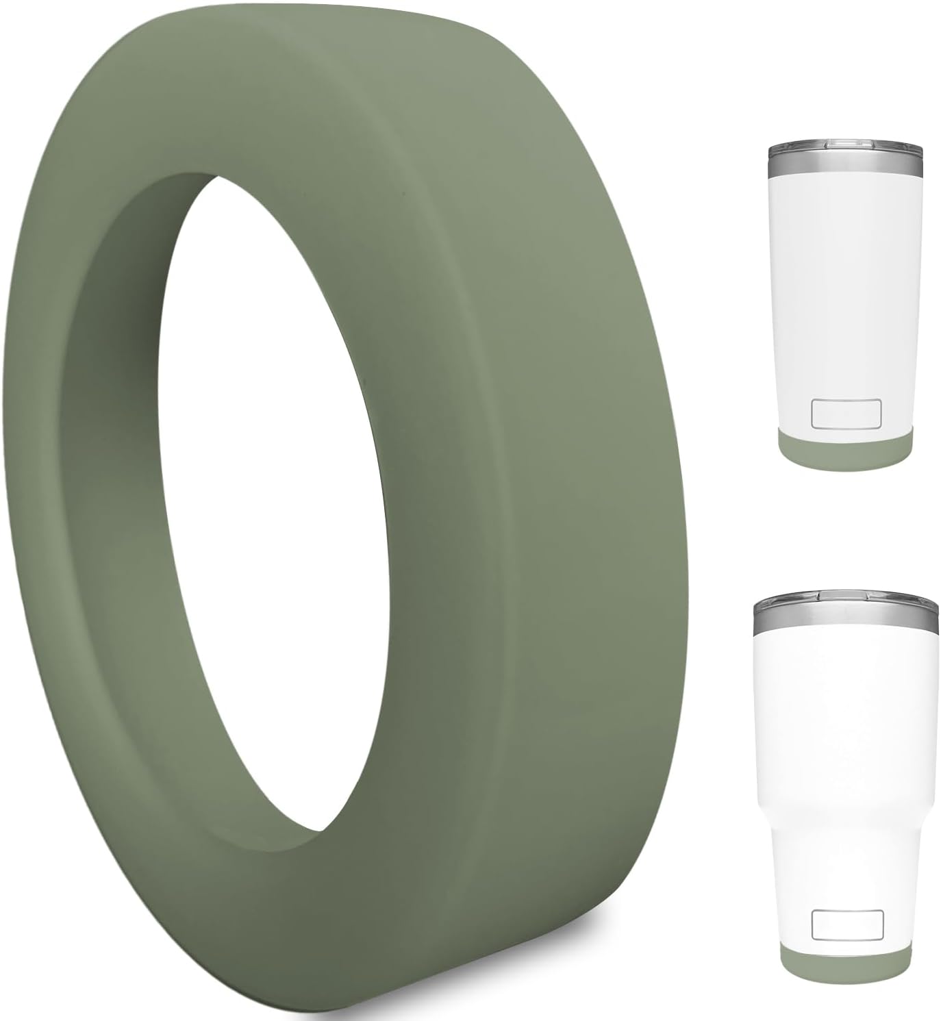 Silicone Boot Sleeve for YETI Tumbler 30 oz, 20 oz - Safer Protection and Less Noise for Yeti Coffee Mug Cup 20oz 30 oz - Dishwasher Safe