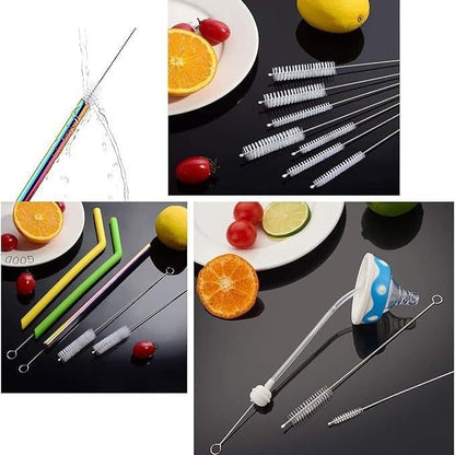 Straw Cleaner Brushes Sets, 8inch Different Diameters 10 Pieces, for Sippy Cup, Tumbler, Water Bottle, Drinking Straw