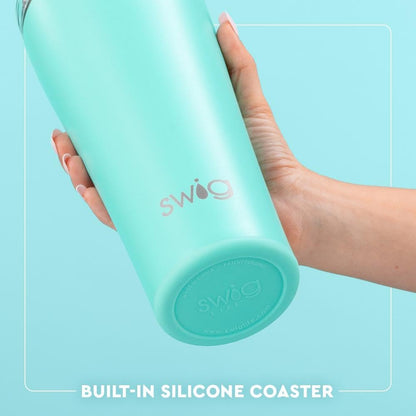 Swig Life 32oz Insulated Tumbler, Travel Coffee Tumbler with Lid, Cup Holder Friendly Travel Coffee Mug, Stainless Steel with Lid (Hayride)