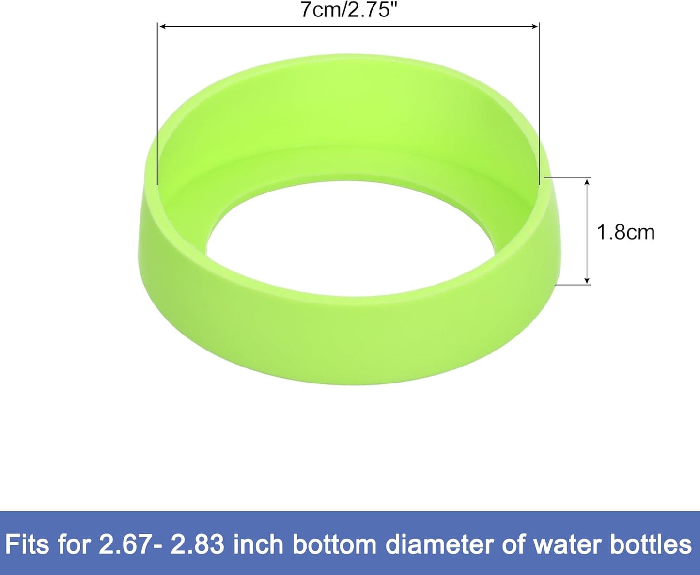 uxcell Water Bottle Boot, Protective Silicone Boot Sleeve Non Slip Bottom Cover Bumper for Water Bottles Mug Tumbler