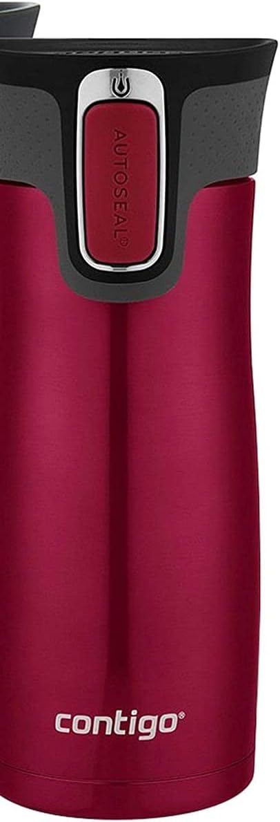 Contigo AUTOSEAL West Loop Vacuum-Insulated Stainless Steel Travel Mug with Easy-Clean Lid 12 oz Blueberry