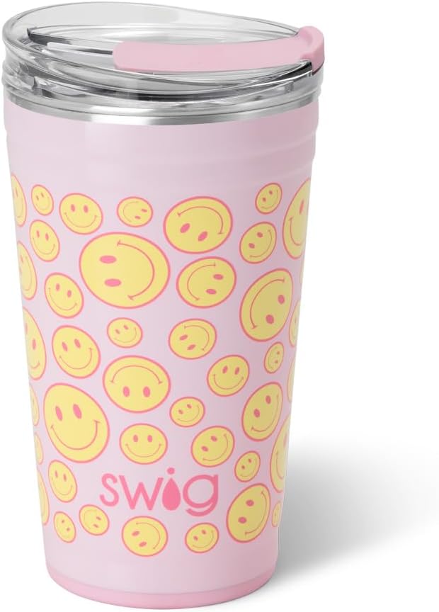 Swig Life 32oz Insulated Tumbler, Travel Coffee Tumbler with Lid, Cup Holder Friendly Travel Coffee Mug, Stainless Steel with Lid (Hayride)