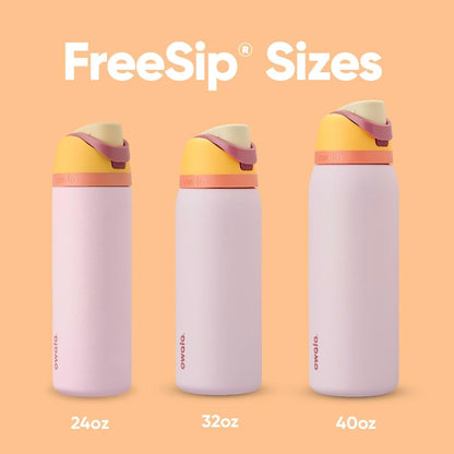 Owala FreeSip Insulated Stainless Steel Water Bottle with Straw, BPA-Free Sports Water Bottle, Great for Travel, 32 Oz, Denim