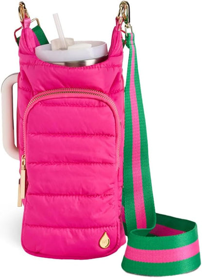 WanderFull Original HydroBag Handle® Zipper Slot for Handle, Hands-Free Crossbody Water Bottle Holder & Tumbler Accessories