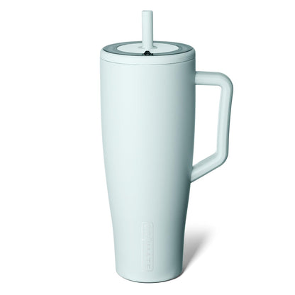 BrüMate Era 40 oz Tumbler with Handle & Straw | 100% Leakproof Insulated Water Bottle Tumbler with Lid & Flexible SoftSip Straw | Made of Stainless Steel | Cup Holder Friendly | 40oz (Nightfall Blue)