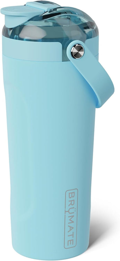 BrüMate MultiShaker Blender Shaker Bottle | 100% Leakproof Insulated Stainless Steel | Pre Workout and Protein Shaker Bottle for the Gym | 25oz (Dark Aura)