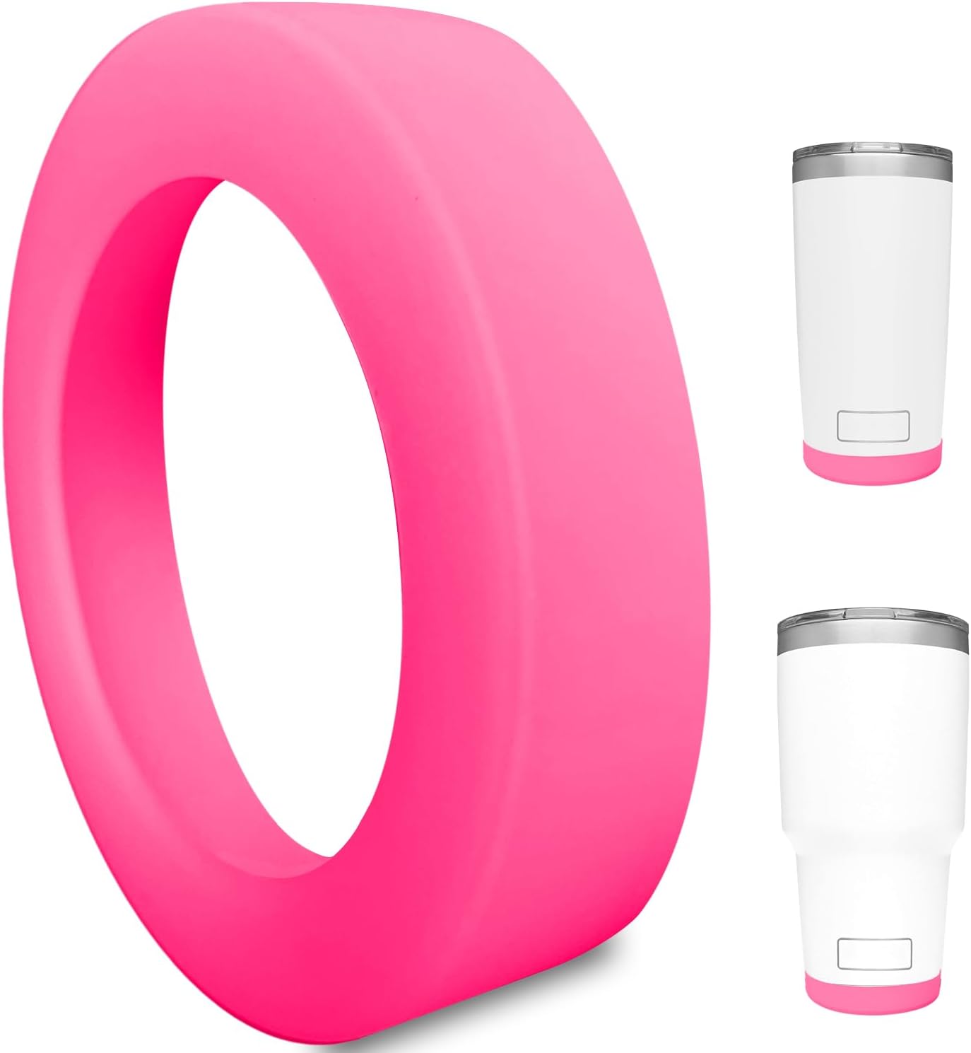 Silicone Boot Sleeve for YETI Tumbler 30 oz, 20 oz - Safer Protection and Less Noise for Yeti Coffee Mug Cup 20oz 30 oz - Dishwasher Safe