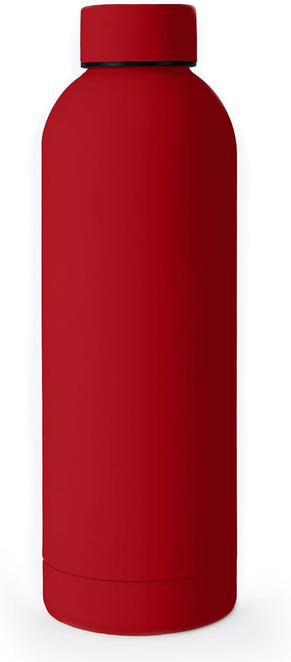 NOBL Stainless Steel Water Bottle,17 oz, 500 ml, Double Wall Vacuum Insulation, Sealed Bottle Keeps Drinks Cold 24 Hrs & Hot 12 Hrs, Leak Proof, Fits Noble Carry-On Cup Holder - Sand