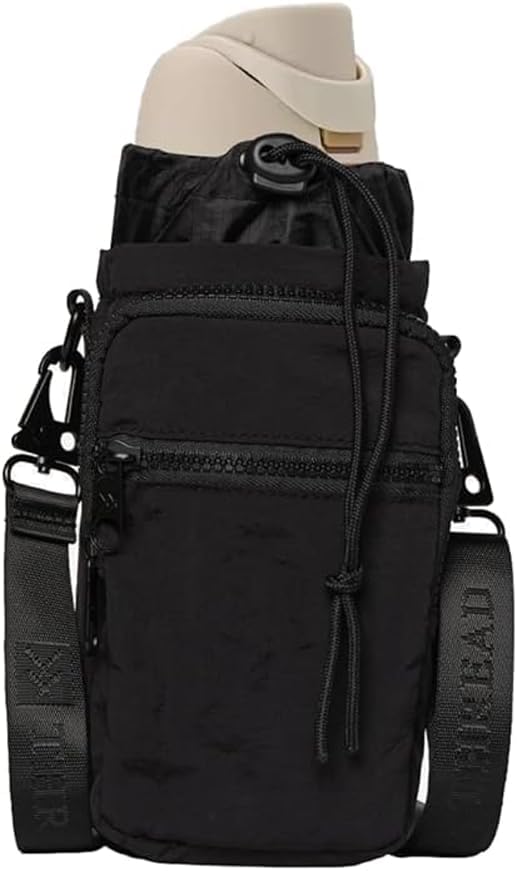 Thread Wallets Water Bottle Sling Crossbody Bag – Small Cross Body Sling with Pockets for Water Bottle, Cash, Phone & Keys