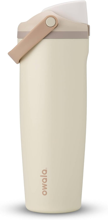 Owala FreeSip Sway Insulated Stainless Steel Water Bottle with Two-Way Spout, Built-In Straw and Bucket Handle, Made for Travel, School, and Sports, 30oz, BPA Free, Leak Proof, Daybreak