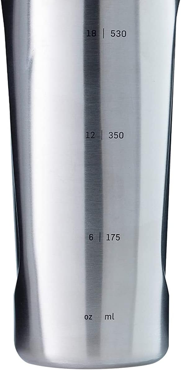 BlenderBottle Radian Shaker Cup Insulated Stainless Steel Water Bottle with Wire Whisk, 26-Ounce, Matte Black