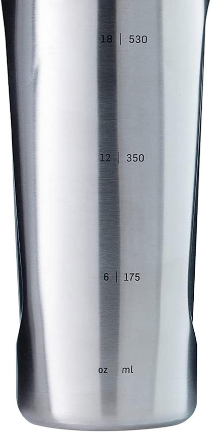 BlenderBottle Radian Shaker Cup Insulated Stainless Steel Water Bottle with Wire Whisk, 26-Ounce, Matte Black