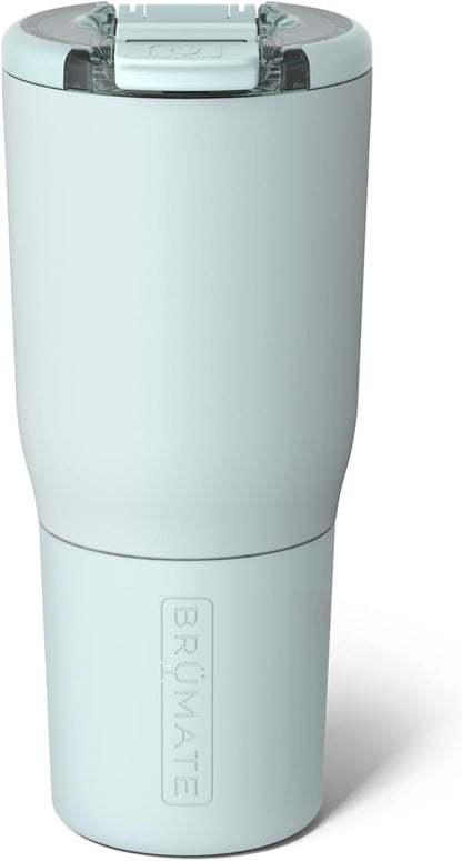 BrüMate Nav 25oz 100% Leak Proof Insulated Travel Tumbler with Magnetic BevLock™ Lid - Double Wall Cup-Holder Friendly Stainless Steel Mug (Nightfall Blue)