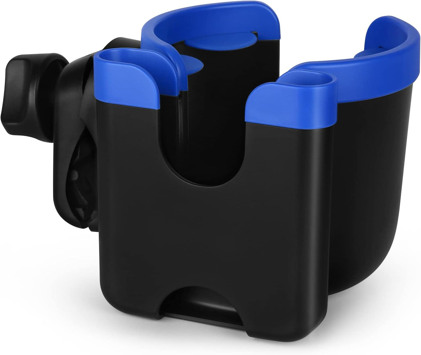 Accmor Stroller Cup Holder with Phone Holder, Bike Cup Holder, Universal Cup Holder for Uppababy Nuna Doona Strollers, 2-in-1 Cup Holder for Walker, Wheelchair, Scooter - Colors A