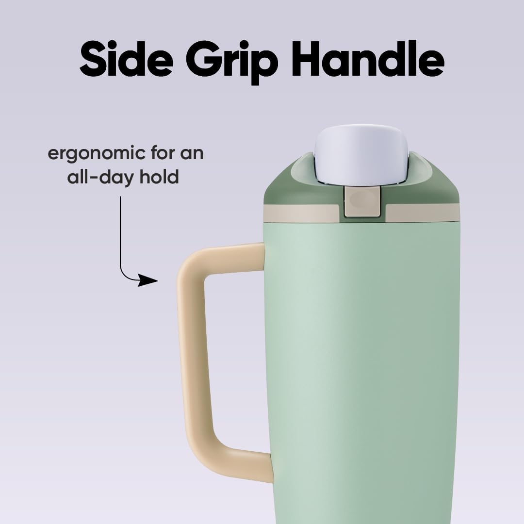 Owala FreeSip Tumbler - Stainless Steel - 40-oz. - Tan (Lightly Toasted)