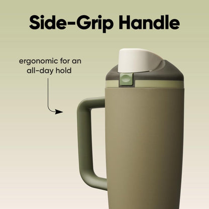 Owala FreeSip Tumbler - Stainless Steel - 40-oz. - Tan (Lightly Toasted)
