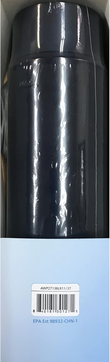 Philips Water GoZero Active BPA-Free Water Bottle with Fitness Tap Water Filter, Sport Squeeze Water Bottle, Lightweight, 24 oz with Fitness Filter, Plum