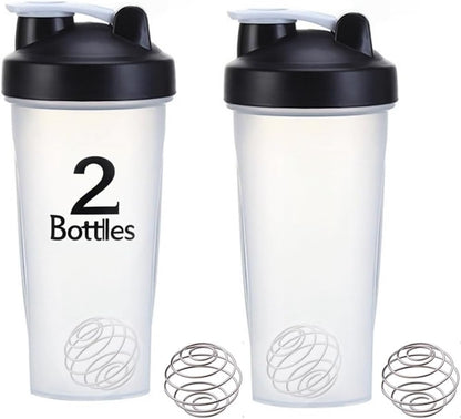 otylzto 2 Pack 28 oz Shaker Bottles for Protein Mixes, Protein Shaker Bottle with Stainless Steel Whisk Ball, Shaker Cup, Protein Bottle, Protein Shake Bottles