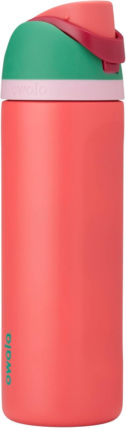 Owala FreeSip Insulated Stainless Steel Water Bottle with Straw, BPA-Free Sports Water Bottle, Great for Travel, 32 Oz, Denim