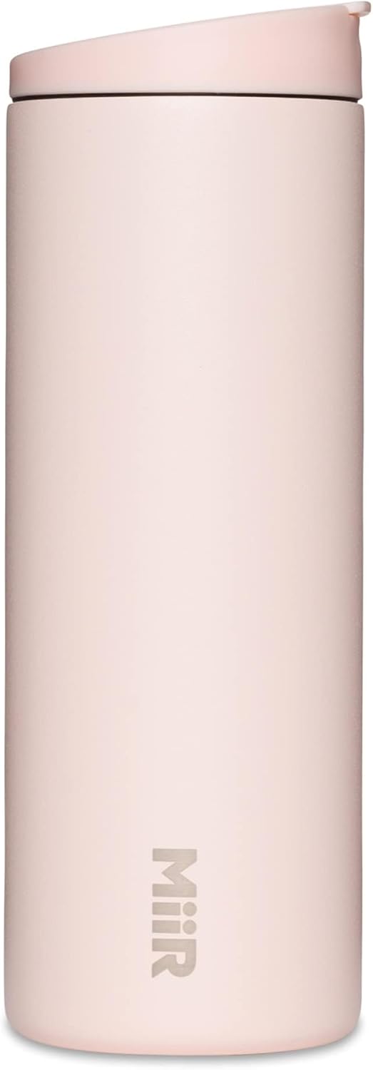 MiiR Flip Traveler 16oz - Double-Wall Vacuum Insulated with Flip Lid, BPA-Free Stainless Steel Construction, Insulated Tumbler for Hot or Cold Drinks